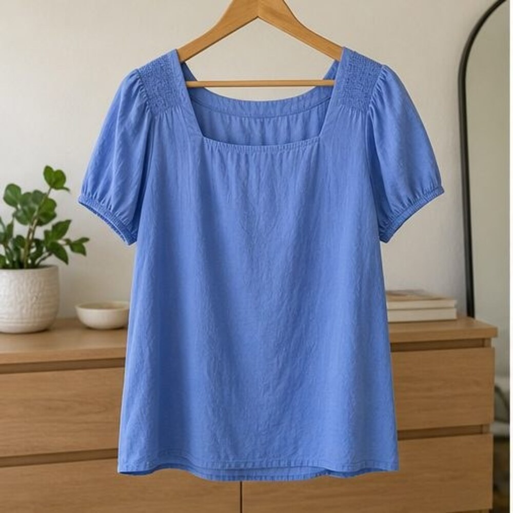 Sand Lace Trim Top